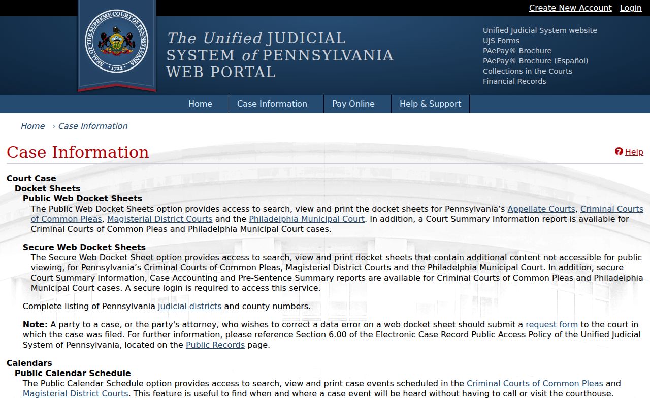 Plum residents directory Pennsylvania UJS court case information