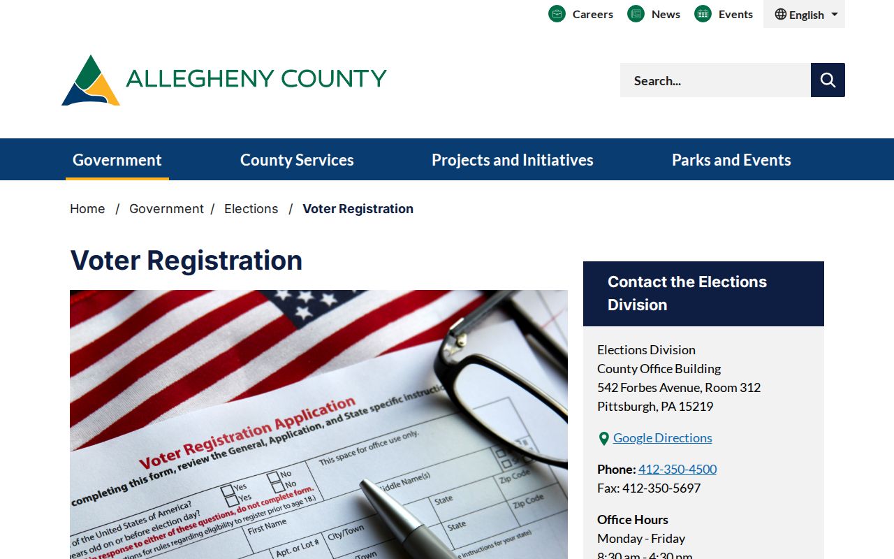Plum resident lookup on Allegheny County voter registration resources