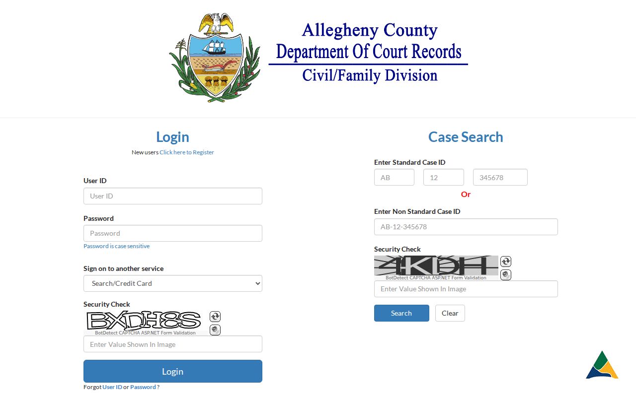 Plum ZIP code reference to an Allegheny Court Records portal